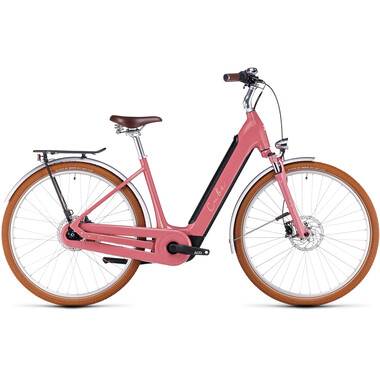 Bicicleta de paseo eléctrica CUBE ELLA CRUISE HYBRID 500 Rosa 2023 0